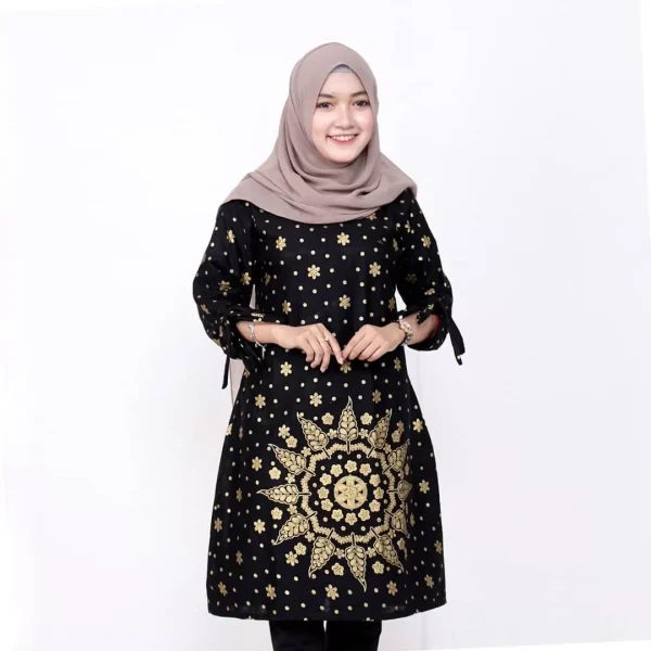 Tunik Batik Wanita Modern Elegan Bahan Premium