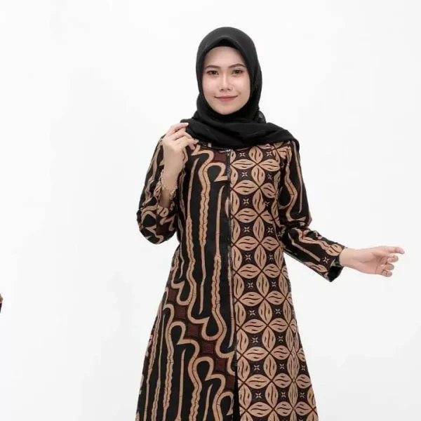 Tunik Batik Wanita Modern Elegan Bahan Premium