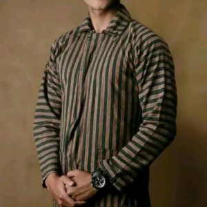 Baju Surjan Lurik Dewasa Atasan Adat Jawa Elegan