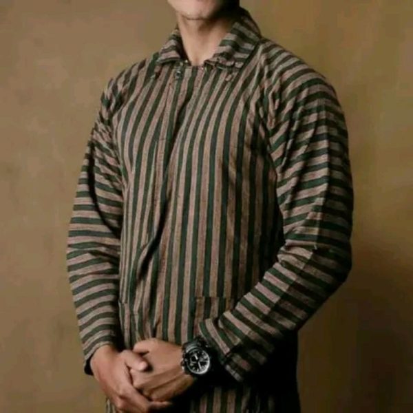 Baju Surjan Lurik Dewasa Atasan Adat Jawa Elegan